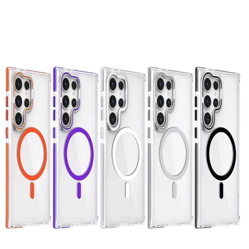 Two-Color Xuncai Magnetic Suction Case For Samsung Galaxy S25 Ultra | Colorful Hardware & Shockproof Protection