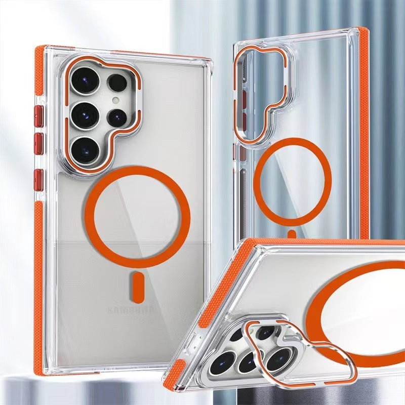 Two-Color Xuncai Magnetic Suction Case For Samsung Galaxy S25 Ultra | Colorful Hardware & Shockproof Protection
