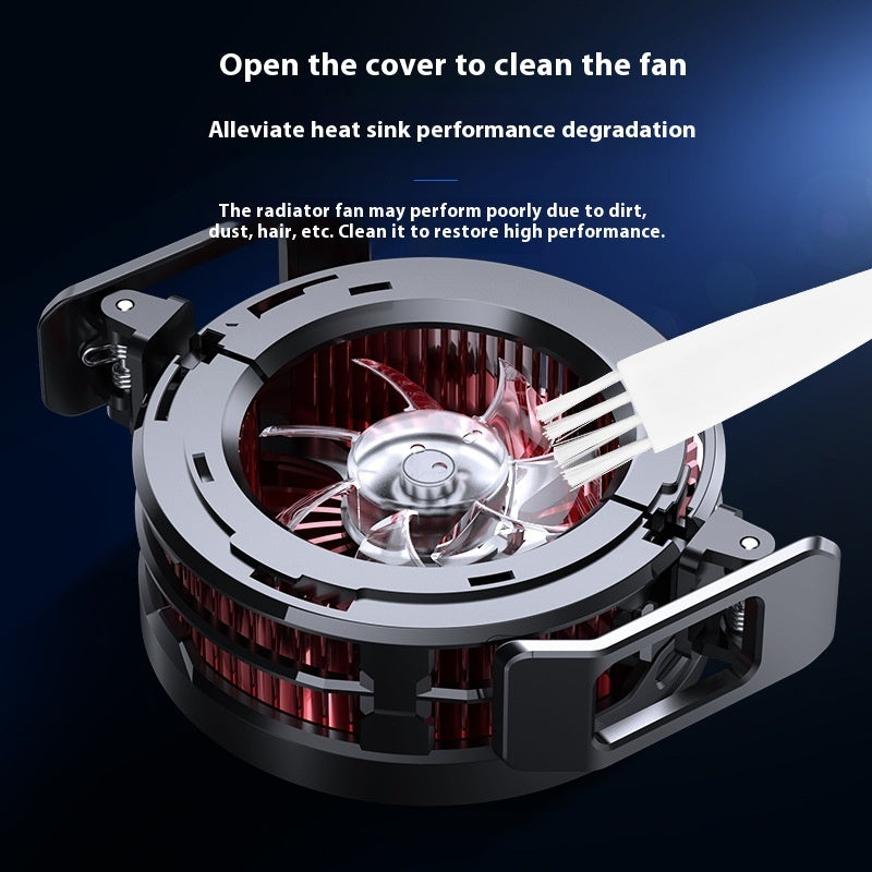 New Mi Mo Mobile Phone Semiconductor Radiator AI Intelligent Frequency Conversion Cooling Magnetic Back Splint Magnetic Wireless Fast Charging