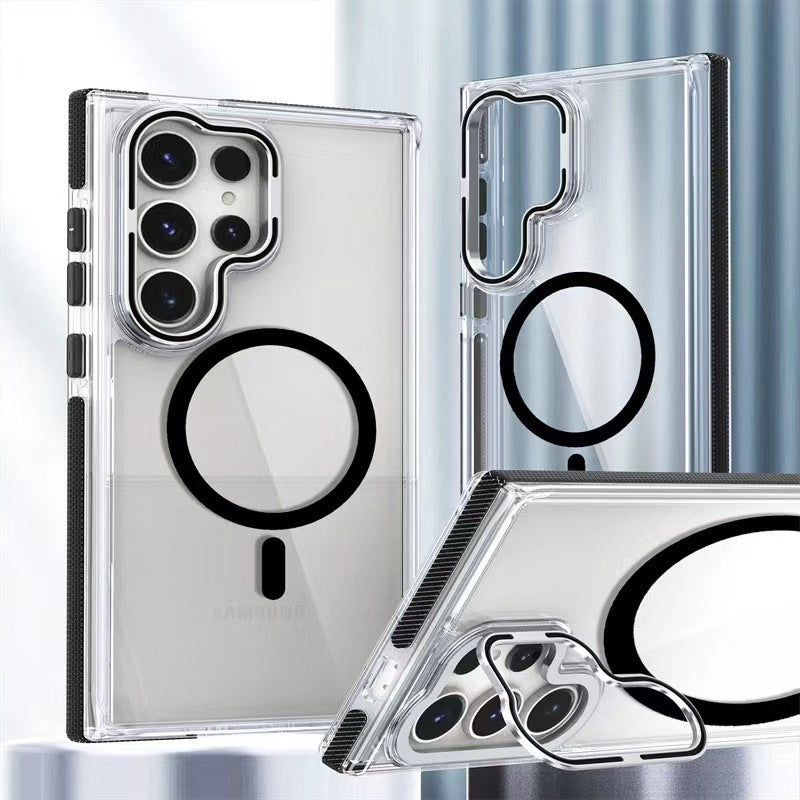 Two-Color Xuncai Magnetic Suction Case For Samsung Galaxy S25 Ultra | Colorful Hardware & Shockproof Protection